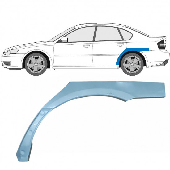 Takalokasuoja korjaussarja varten Subaru Legacy 2003-2009 / Vasen 8881