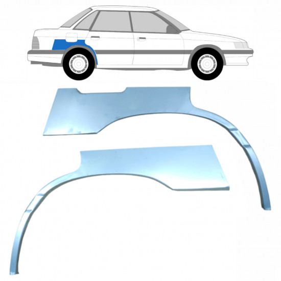 Takalokasuoja korjaussarja varten Subaru Legacy 1989-1994 / Vasen+Oikea / Sarja 9185