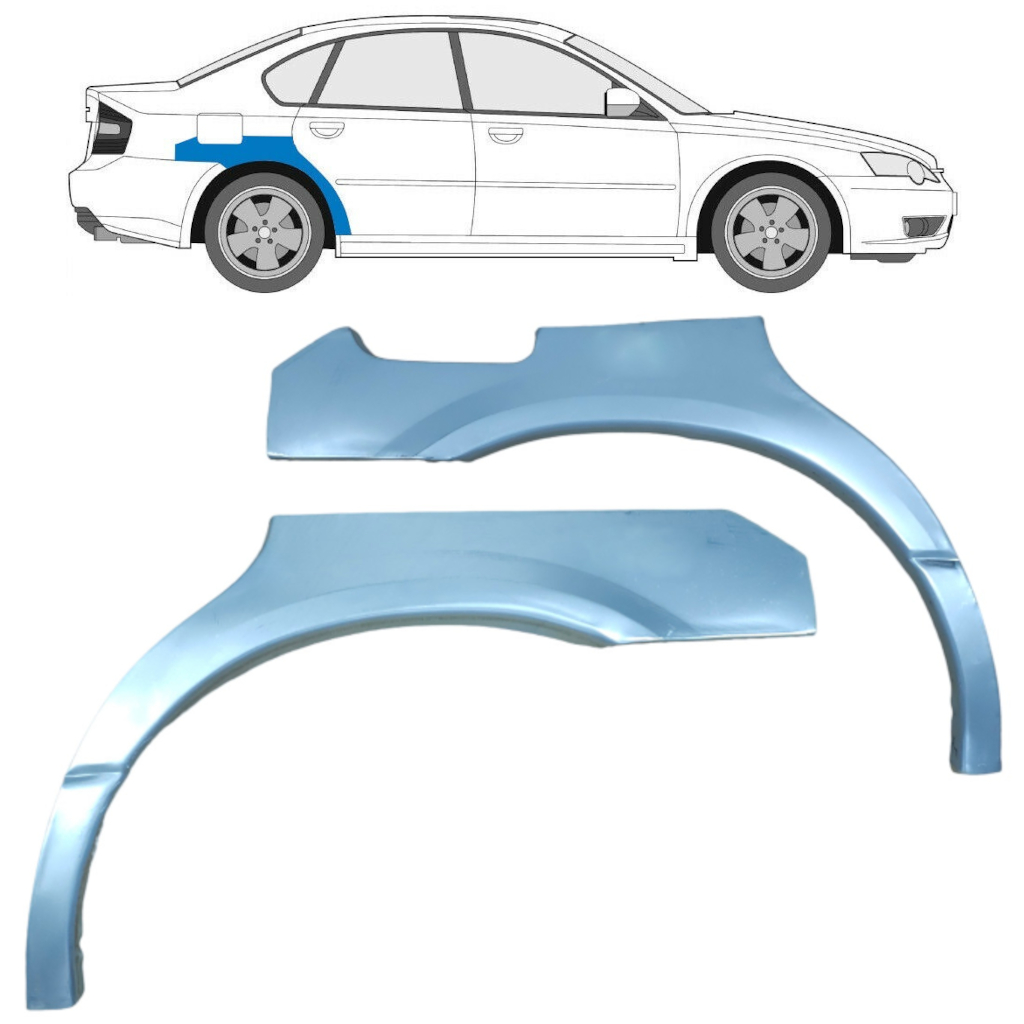 Takalokasuoja Korjaussarja Varten Subaru Legacy 1998-2004 / Vasen+Oikea / Sarja 9189