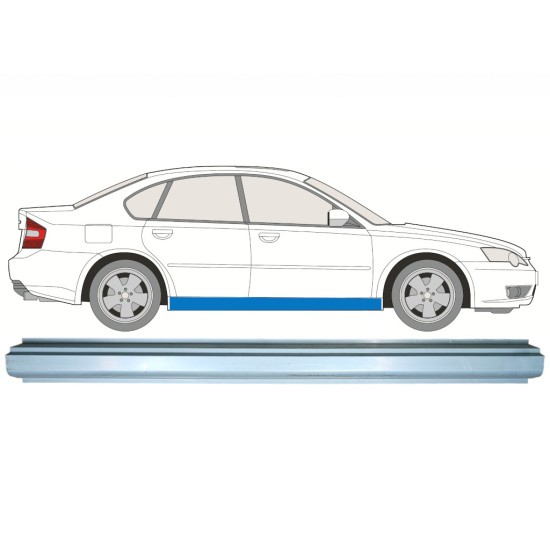 Kynnyspelti korjauspaneeli varten Subaru Legacy 2003-2009 / Vasen = Oikea (symmetrinen) / COMBI / SEDAN 16997