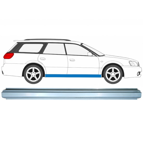 Kynnyspelti korjauspaneeli varten Subaru Legacy 1998-2004 / Vasen = Oikea (symmetrinen) / COMBI / SEDAN 7018