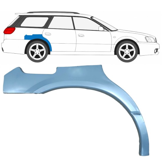 Takalokasuoja korjaussarja varten Subaru Legacy 1998-2004 / Oikea / COMBI / SEDAN 5612