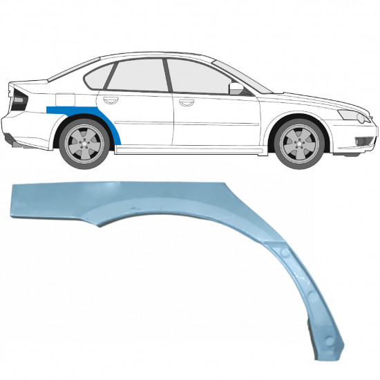 Takalokasuoja korjaussarja varten Subaru Legacy 2003-2009 / Oikea 8880