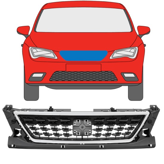 Säleikkö varten Seat Leon 2012-2020 / Sarja 11477