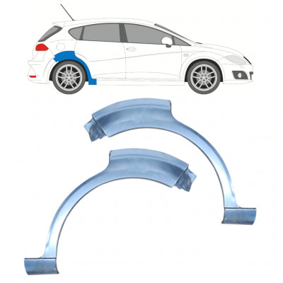 Takalokasuoja korjaussarja varten Seat Leon 2005-2012 / Vasen+Oikea / Sarja 9974