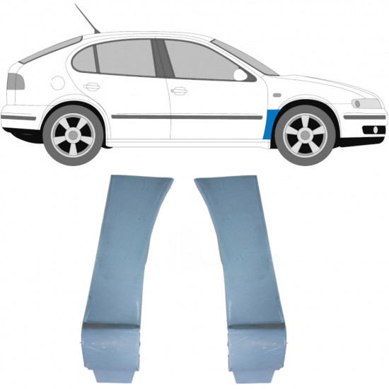 Etulokasuojan korjauspelti varten Seat Leon 1999-2004 / Vasen+Oikea / Sarja 10593