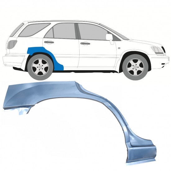 Takalokasuoja korjaussarja varten Lexus RX 300 1998-2003 / Oikea 8114