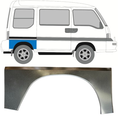Takalokasuoja korjaussarja varten Subaru Libero 1983-1998 / Oikea 15049