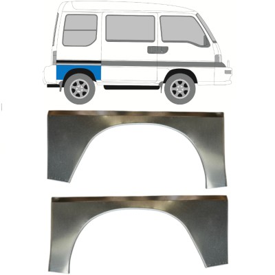 Takalokasuoja korjaussarja varten Subaru Libero 1983-1998 / Vasen+Oikea / Sarja 15051