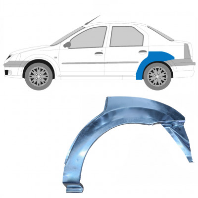 Takalokasuoja korjaussarja varten Dacia Logan 2004-2009 / Vasen 8896