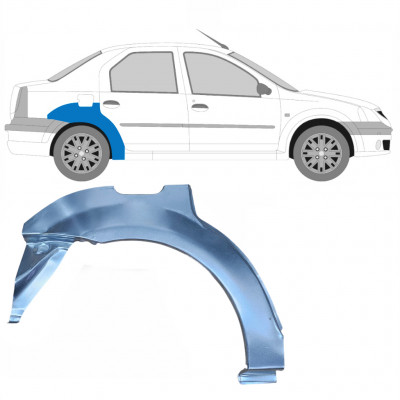 Takalokasuoja korjaussarja varten Dacia Logan 2004-2009 / Oikea 8895