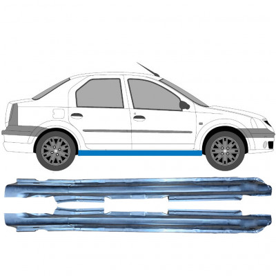 Kynnyspelti varten Dacia Logan 2004-2009 / Vasen+Oikea / Sarja 6466