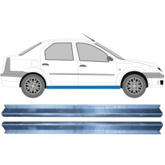 Kynnyspelti korjauspaneeli varten Dacia Logan 2004-2009 / Vasen+Oikea / Sarja 11345
