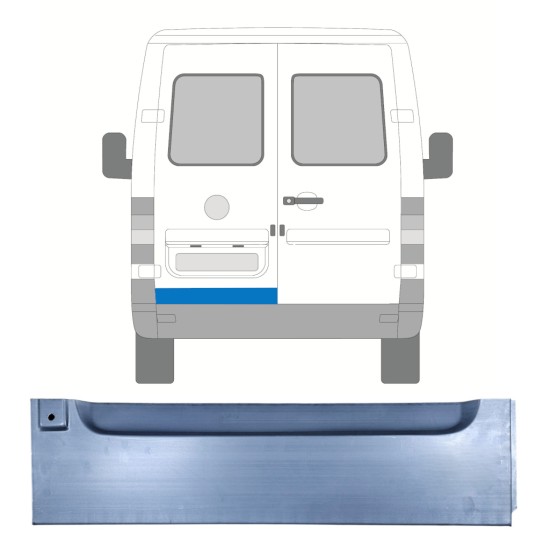Korjauspellit takaoven varten Volkswagen LT 1996-2005 / Vasen 16592