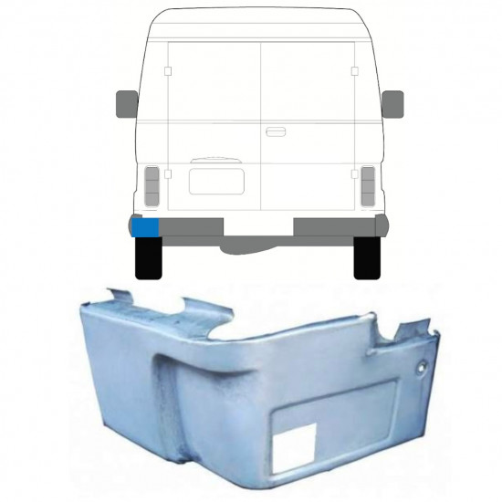 Takakulman korjauspaneeli varten Volkswagen LT 1975-1996 / Vasen 11653