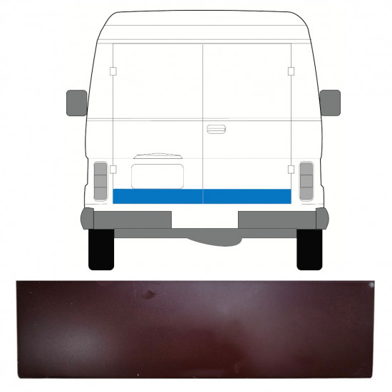 Korjauspellit takaoven varten Volkswagen LT 1975-1996 / Vasen = Oikea (symmetrinen) 7957