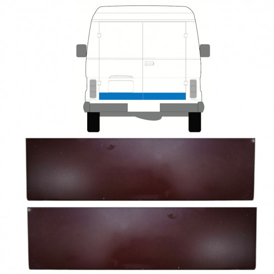 Korjauspellit takaoven varten Volkswagen LT 1975-1996 / Vasen = Oikea (symmetrinen) / Sarja 9870