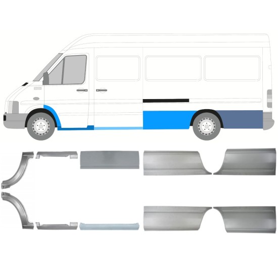 Korjauspaneeli aseta varten Volkswagen LT 1996-2005 / Vasen+Oikea 16606