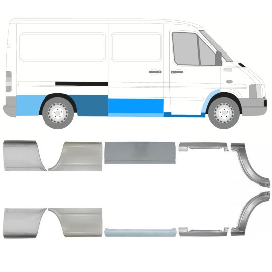Korjauspaneeli aseta varten Volkswagen LT 1996-2005 / Vasen+Oikea 16612