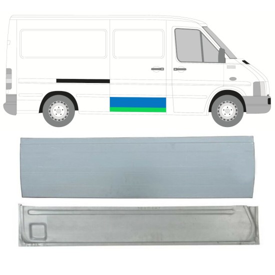 Liukuoven korjauspaneeli varten Volkswagen LT 1996-2005 / Sarja 16601