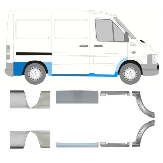 Korjauspaneeli aseta varten Volkswagen LT 1996-2005 / Vasen+Oikea 16613