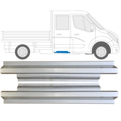 Takalokasuojan korjauspaneeli varten Renault Master 2010- / Vasen+Oikea / Tuplakabiini / Sarja 14571