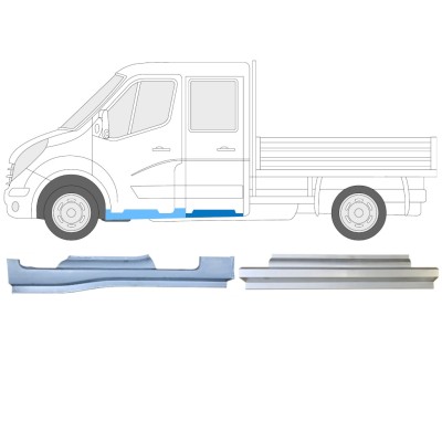 Korjauspaneeli aseta varten Renault Master 2010- / Vasen / Tuplakabiini / 14912