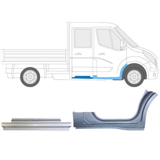 Korjauspaneeli aseta varten Renault Master 2010- / Oikea / 14913 Korjauspaneeli aseta varten Renault Master 2010- / Oikea / 14913