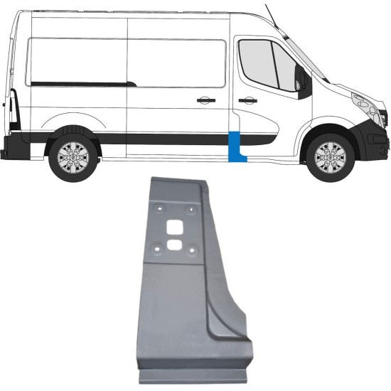 Pilarin korjauspaneeli varten Opel Movano 2010-2021 / Oikea 16918
