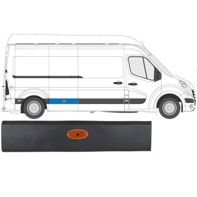 Koristelistasarja lampulla varten Renault Master 2010- / Oikea / Sarja 10548