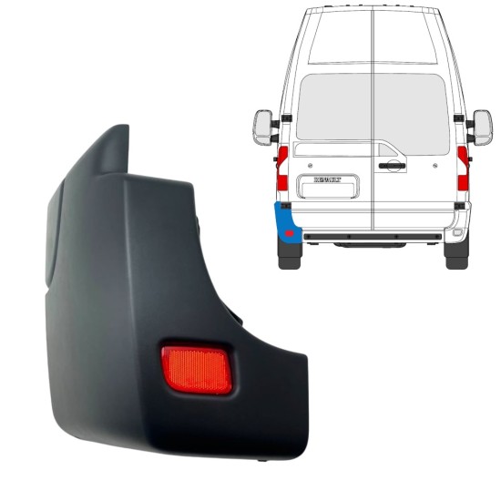 Takapuskurin kulma ja heijastinvalo varten Opel Movano 2010-2021 / Vasen 17250