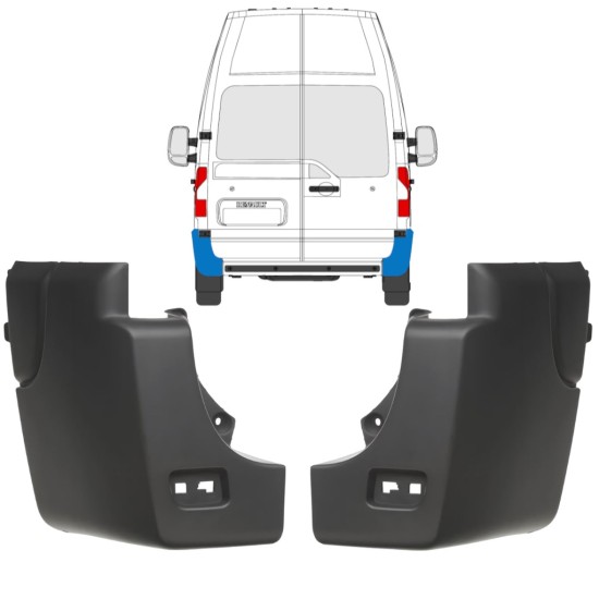 Takapuskurin kulma varten Renault Master 2010-2024 / Vasen+Oikea / Sarja 17238