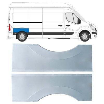 Takalokasuoja korjaussarja varten Renault Master 2010- / Vasen+Oikea / Sarja 16820
