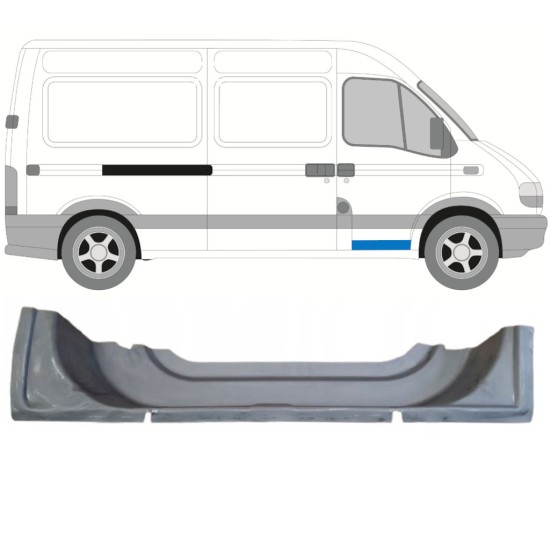 Sisäinen etuoven korjausosa varten Opel Movano 1998-2010 / Oikea 16863