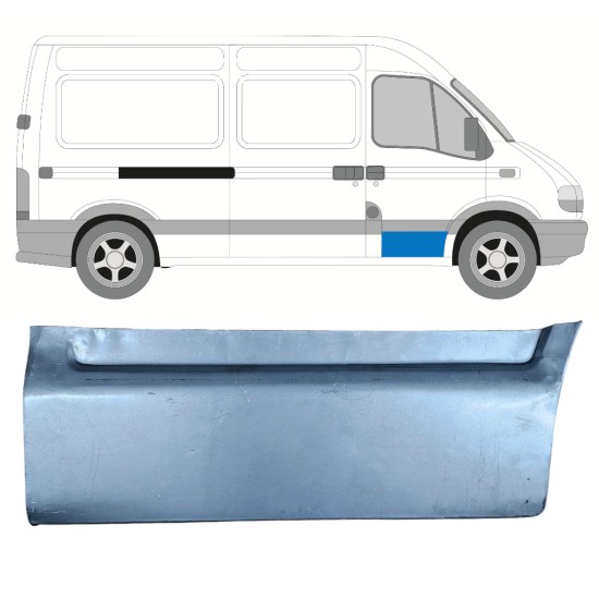 Etuoven korjausosa varten Renault Master 1998-2010 / Oikea 16007