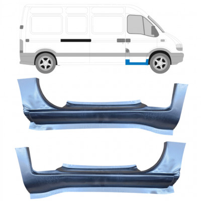 Kynnyspelti korjauspaneeli varten Renault Master 1998-2010 / Vasen+Oikea / Sarja 9451