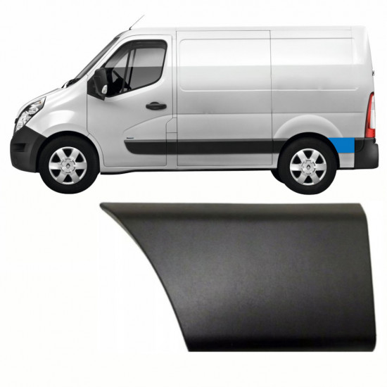 Koristelista pyörän takana varten Renault Master 2010- / SWB / Vasen /  8708