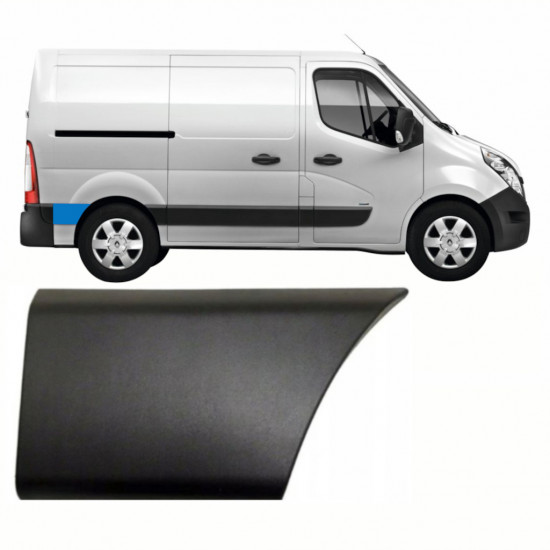 Koristelista pyörän takana varten Renault Master 2010- / SWB / Oikea /  8707