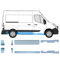 Korjauspaneeli aseta varten Nissan NV400 2010- / Vasen+Oikea 15717