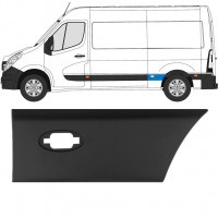 Takalokasuojan koristelista lampulla varten Renault Master 2010- / L2 / Vasen 10931