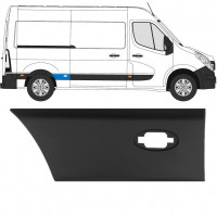 Takalokasuojan koristelista lampulla varten Renault Master 2010- / L2 / Oikea 10930