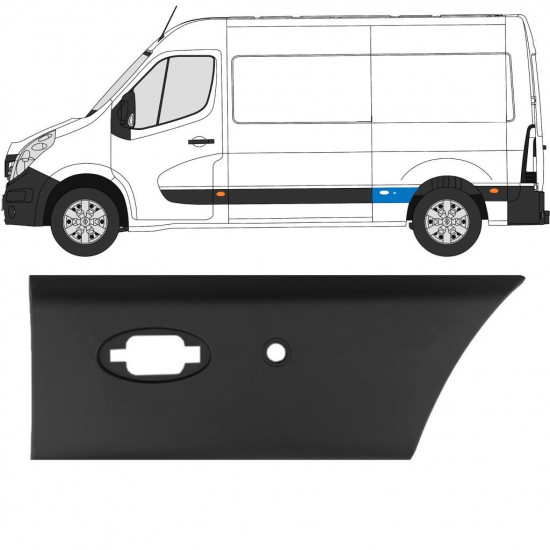 PDC koristelista varten Renault Master 2010- / L2 / Vasen 10927