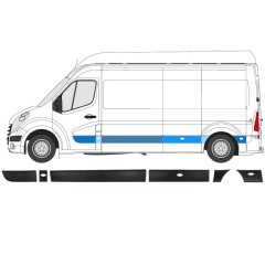 Sivulistat sarja varten Opel Movano 2010-2021 / Vasen / 13919