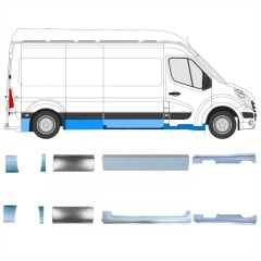 Korjauspaneeli aseta varten Nissan NV400 2010- / Vasen+Oikea 15719