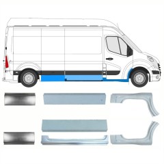 Korjauspaneeli aseta varten Nissan NV400 2010- / Vasen+Oikea 15718