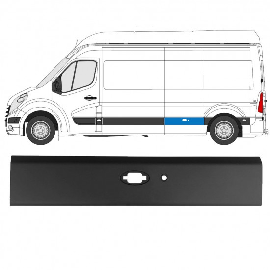 PDC koristelista varten Renault Master 2010- / LWB / Vasen 10911