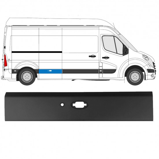 PDC koristelista varten Renault Master 2010- / LWB / Oikea 10910