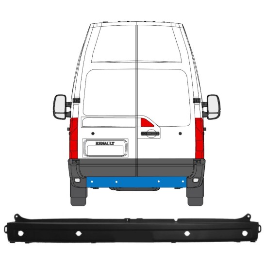 Takapuskuri PDC varten Nissan NV400 2010- 16389