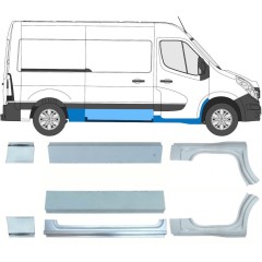 Korjauspaneeli aseta varten Nissan NV400 2010- / Vasen+Oikea 15720