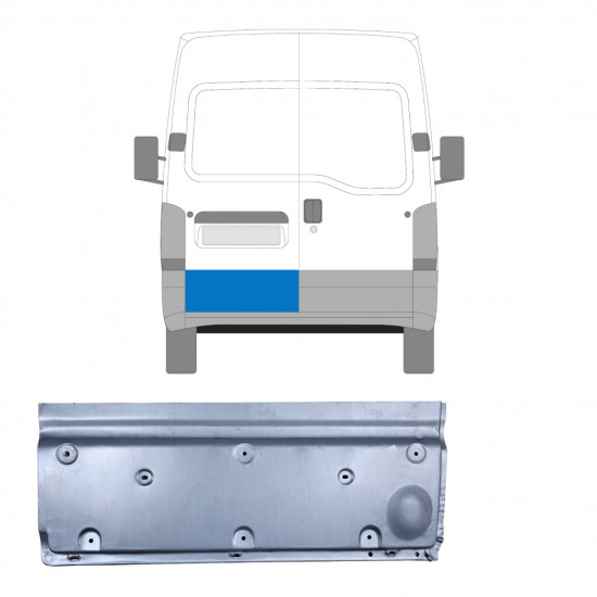 Korjauspellit takaoven varten Renault Master 1998-2010 / Vasen 11410